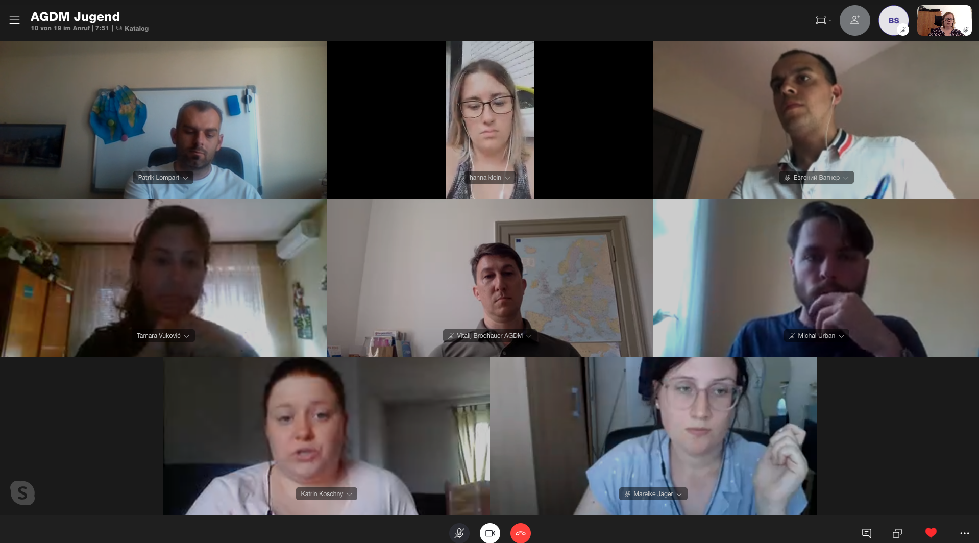 Zweites Online Meeting der AGDM Jugend Zweites Online Meeting der AGDM Jugend